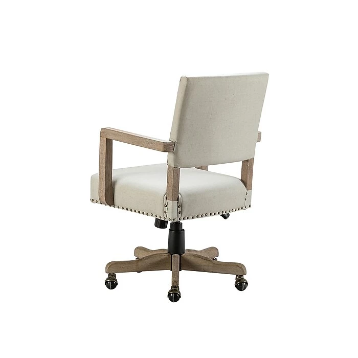 Karat Home Fabric Swivel Task Chair, Linen (OFM0163-LINEN) 5 Karat Home Fabric Swivel Task Chair, Linen (OFM0163-LINEN) - Image 3