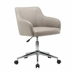 Techni Mobili Comfy Home Office Chair, Beige (RTA-1006-BG)