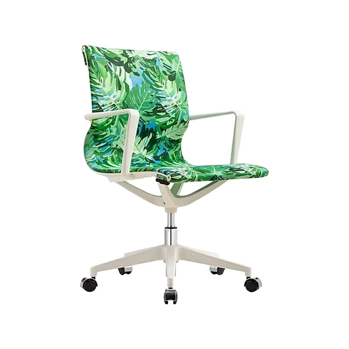 The Raynor Group Elizabeth Sutton Wynwood Fabric Swivel Task Chair, Pura Vida White Silver (K-ESWY-WHT-VIDA-SIL) 4 The Raynor Group Elizabeth Sutton Wynwood Fabric Swivel Task Chair, Pura Vida White Silver (K-ESWY-WHT-VIDA-SIL) - Image 2