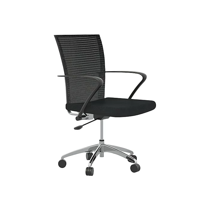 Safco Valoré Mesh Back Fabric Task Chair, Black (TSH3BB) 3 Safco Valoré Mesh Back Fabric Task Chair, Black (TSH3BB)