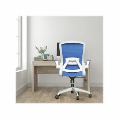 RAYNOR GROUP ION Fabric Task Chair, Blue/White (ION-WH-BLU) -Office Chairs Shop unnamed file 5829