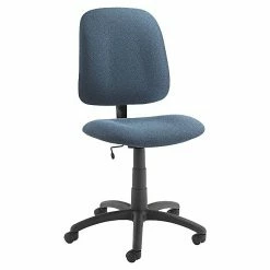 Global Goal Low-Back Armless Task Chair, Sapphire, Seat: 20"W X 17"-18 1/2"D, Back: 18 1/2"W X 20 1/2"-22"H