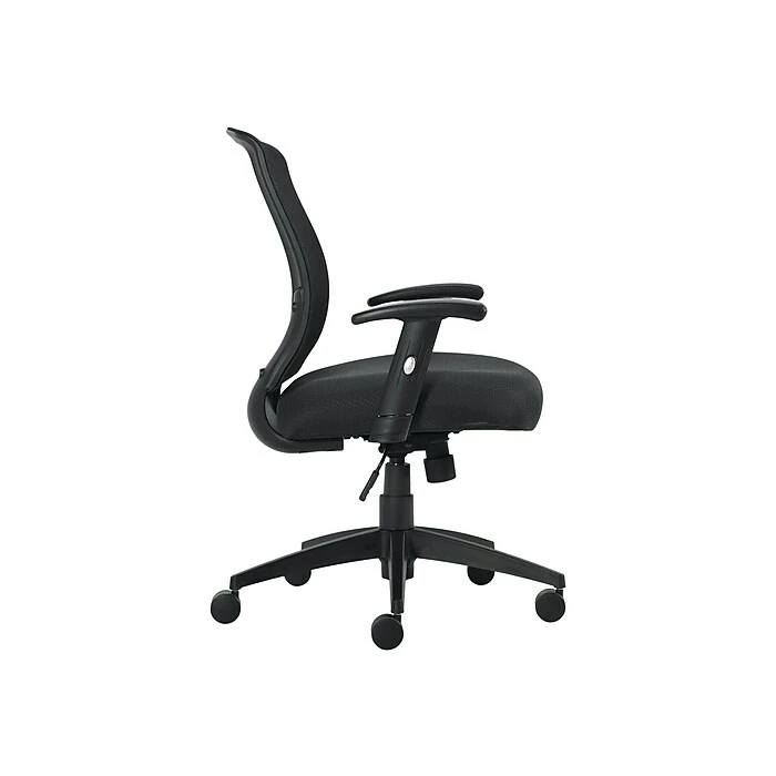 Offices To Go Mesh Back Patterned Fabric Task Chair, Black (OTG11865B) 5 Offices To Go Mesh Back Patterned Fabric Task Chair, Black (OTG11865B) - Image 3