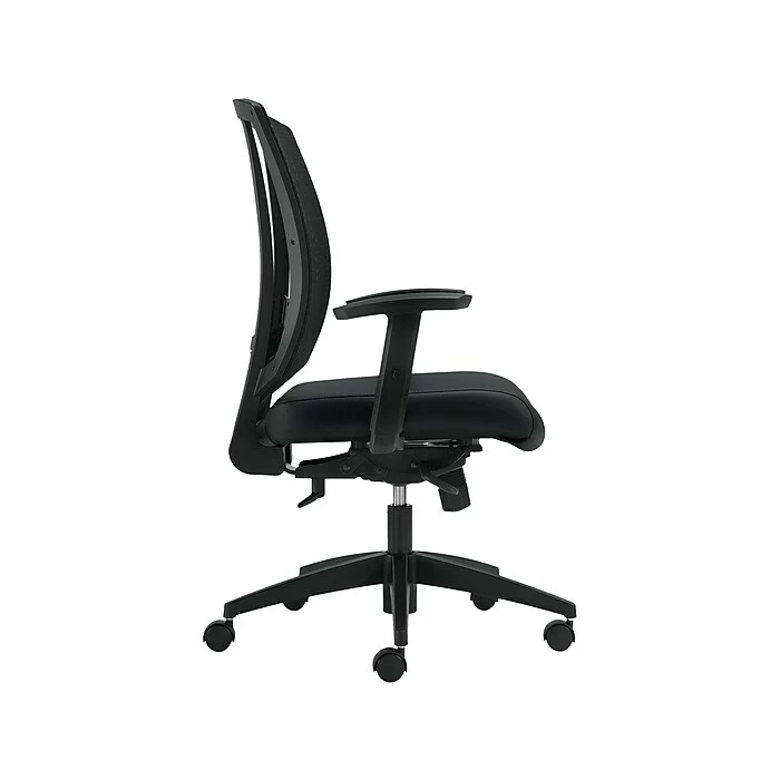 Offices To Go Mesh Back Luxhide Task Chair, Black (OTG3101BL20) 5 Offices To Go Mesh Back Luxhide Task Chair, Black (OTG3101BL20) - Image 3
