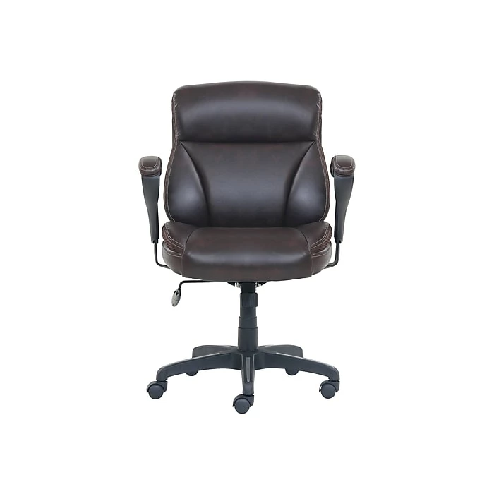 Dormeo Bonded Leather Task Chair, Brown (51451) 3 Dormeo Bonded Leather Task Chair, Brown (51451)