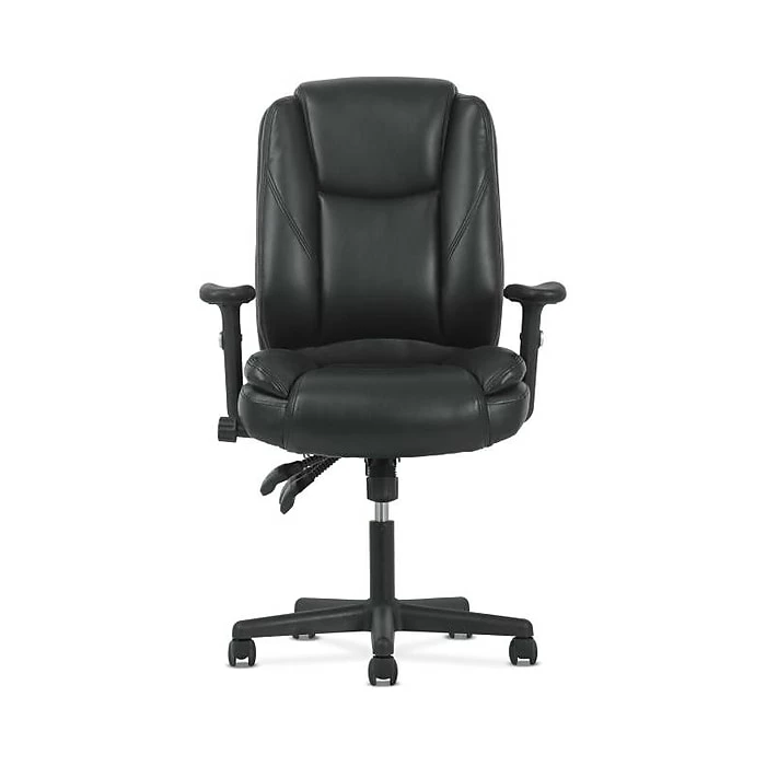 Sadie High-Back Task Chair, Height Adjustable Arms, Height Adjustable Back, Black Leather (BSXVST331) 7 Sadie High-Back Task Chair, Height Adjustable Arms, Height Adjustable Back, Black Leather (BSXVST331) - Image 5
