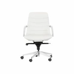 Gry Mattr Capsule Ergonomic Faux Leather Swivel Task Chair, White (GMCC-00852) -Office Chairs Shop unnamed file 5958