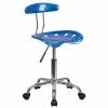 Flash Furniture Chrome Low Back Computer Task Chair With Tractor Seat, Vibrant Bright Blue -Office Chairs Shop unnamed file 596