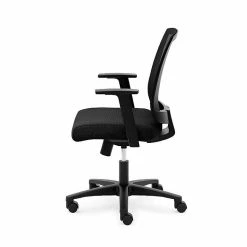 HON Mesh Mid-Back Task Chair, Center-Tilt, Tension, Lock, Fixed Arms, Black Mesh, Black Fabric (BSXVL511LH10) -Office Chairs Shop unnamed file 6010