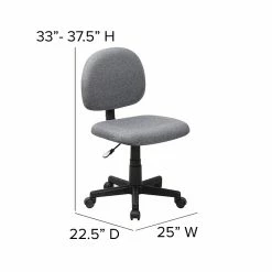 Flash Furniture 31" - 37 1/2" Fabric Ergonomic Task Chairs (BT660GY) 17 Flash Furniture 31" - 37 1/2" Fabric Ergonomic Task Chairs (BT660GY) -Office Chairs Shop unnamed file 6048
