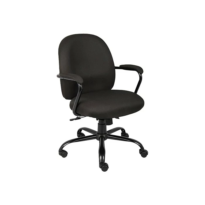 Boss Heavy Duty Fabric Task Chair, Black Crepe (B670-BK) 3 Boss Heavy Duty Fabric Task Chair, Black Crepe (B670-BK)