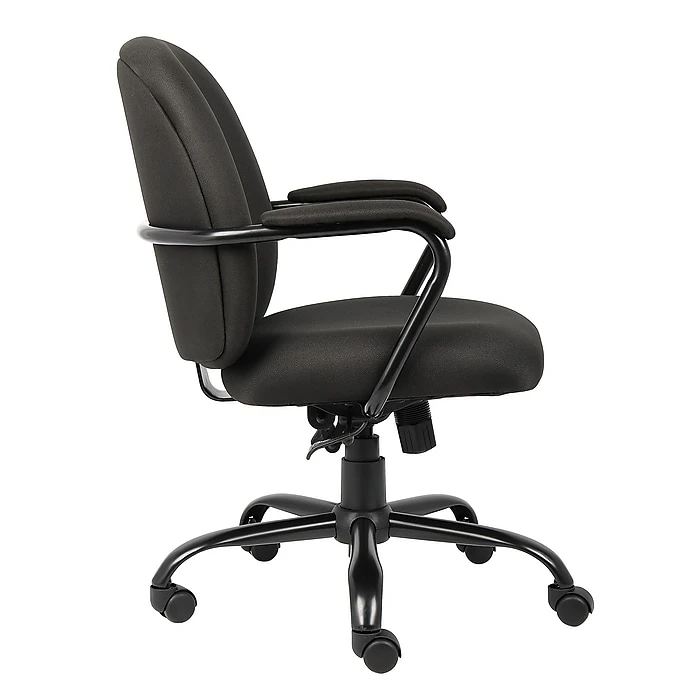 Boss Heavy Duty Fabric Task Chair, Black Crepe (B670-BK) 4 Boss Heavy Duty Fabric Task Chair, Black Crepe (B670-BK) - Image 2