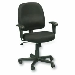 Raynor Eurotech Newport Fabric Swivel Tilt Task Chair, Black