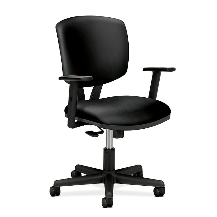 HON Volt 5700 Series Mid-Back SofThread Leather Task Chair, Black (5703ASB11.COM) 3 HON Volt 5700 Series Mid-Back SofThread Leather Task Chair, Black (5703ASB11.COM)