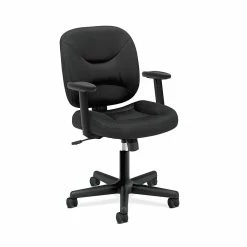 HON ValuTask Sandwich Mesh Low-Back Task Chair, Black (HONVL210ARMS)