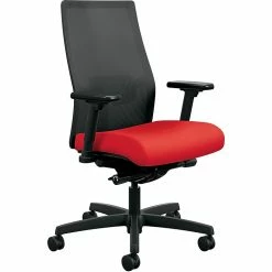 HON Ignition Ilira-Stretch Mesh Back Task Chair, 20.0"W X 19.0"D, 19.0"W X 29.0"H, Ruby