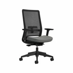 Office Chairs Shop 10 Global Factor Mesh Back Fabric Task Chair, Gray/Black (55408BKFU77)