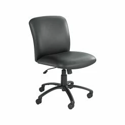Safco Uber Vinyl Computer And Desk Chair, Black Vinyl (3491BV)