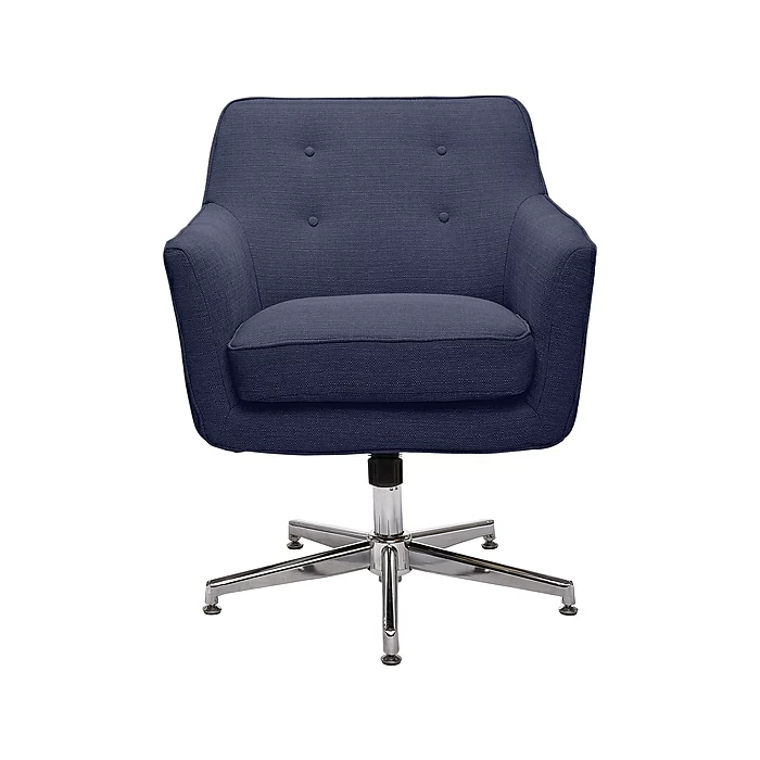 Serta Style Ashland Fabric Swivel Computer And Desk Chair, Blue (47140A) 3 Serta Style Ashland Fabric Swivel Computer And Desk Chair, Blue (47140A)
