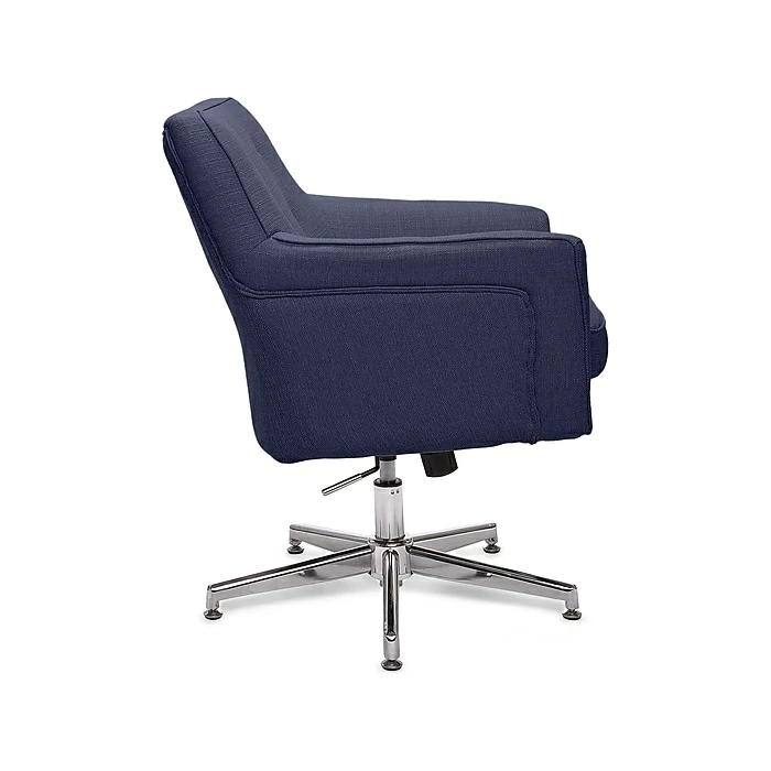 Serta Style Ashland Fabric Swivel Computer And Desk Chair, Blue (47140A) 5 Serta Style Ashland Fabric Swivel Computer And Desk Chair, Blue (47140A) - Image 3