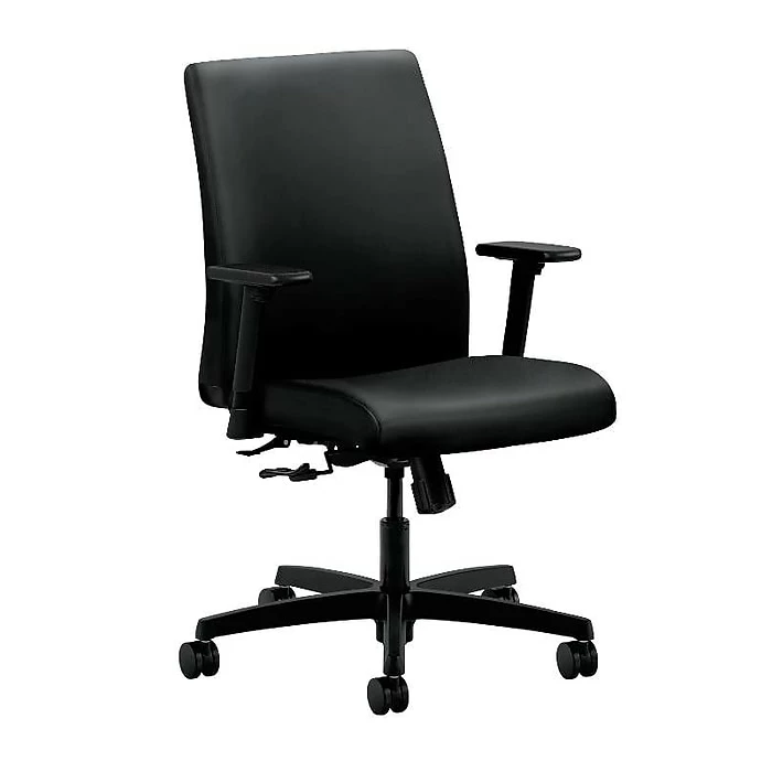 HON® Ignition® Low-Back Office/Computer Chair, Contourett Polyurethane Black Fabric 3 HON® Ignition® Low-Back Office/Computer Chair, Contourett Polyurethane Black Fabric