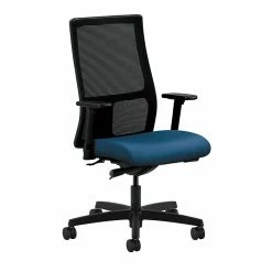 HON® Ignition® Mid-Back Office/Computer Chair, Adjustable Arms, Inertia Regatta Fabric