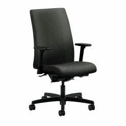HON® Ignition® Mid-Back Office/Computer Chair, Adjustable Arms, Centurion Iron Ore Fabric