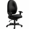 Global Stamina+ Fabric Computer And Desk Office Chair, Adjustable Arms, Black (2440TDBK-S110)