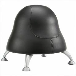 Safco Runtz Vinyl Ball Chair, Black (4756BV)