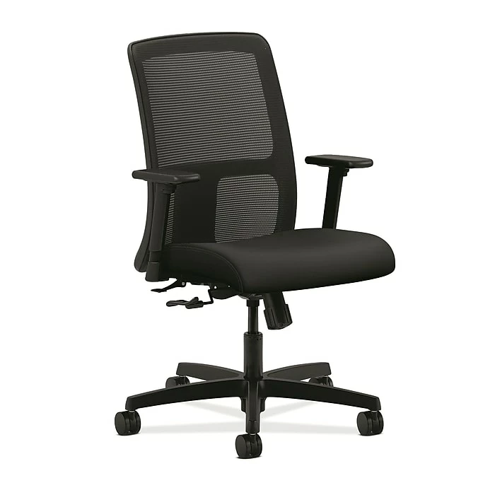 HON® Ignition Mesh Low-Back Office/Computer Chair, Contourett Polyurethane Black Fabric 3 HON® Ignition Mesh Low-Back Office/Computer Chair, Contourett Polyurethane Black Fabric