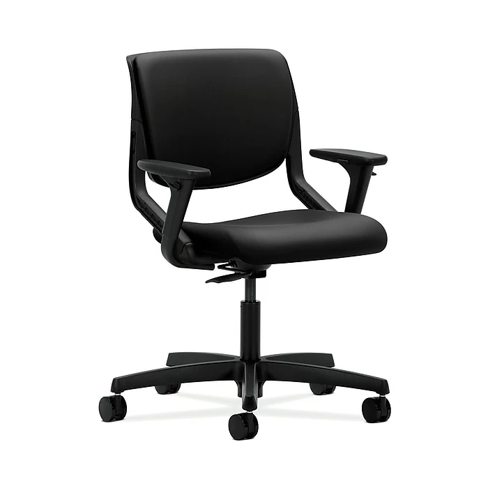 HON HONMT102WP40 Motivate Upholster Back Office/Computer Chair, Adj. Arms, Onyx Shell, Black Fabric 3 HON HONMT102WP40 Motivate Upholster Back Office/Computer Chair, Adj. Arms, Onyx Shell, Black Fabric