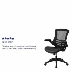 Flash Furniture Mesh Back Faux Leather Computer And Desk Chair, Black (BLX5MLEA) 15 Flash Furniture Mesh Back Faux Leather Computer And Desk Chair, Black (BLX5MLEA) -Office Chairs Shop unnamed file 84