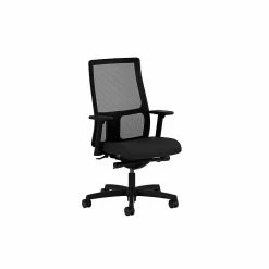 HON® Ignition® Mesh Low-Back Office/Computer Chair, Adjustable Arms, Synchro-Tilt, Centurion Black