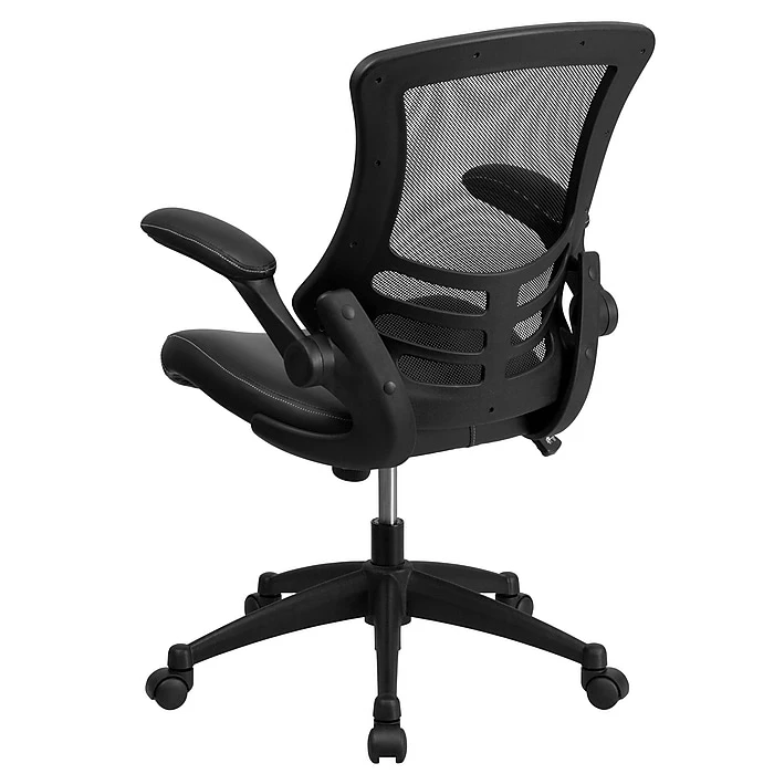 Flash Furniture Mesh Back Faux Leather Computer And Desk Chair, Black (BLX5MLEA) 10 Flash Furniture Mesh Back Faux Leather Computer And Desk Chair, Black (BLX5MLEA) - Image 8