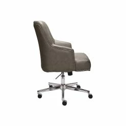 Serta Style Leighton Faux Leather Swivel Home Office Chair, Gray (47925G) -Office Chairs Shop unnamed file 871