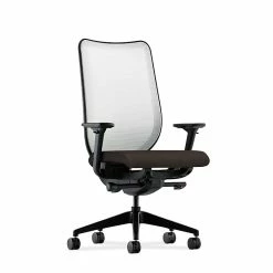 HON Nucleus® Knit Mesh Back Office/Computer Chair, Adjustable Arms, Inertia Onyx Fabric
